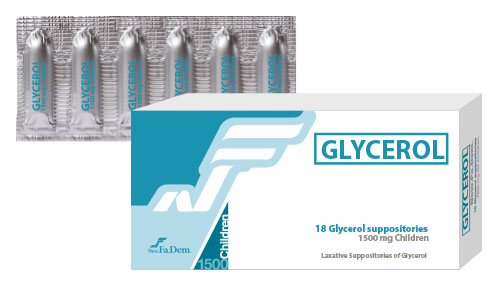 GLYCEROL NEWFADEM CHILDREN SUPPOSITORIES 1500mg